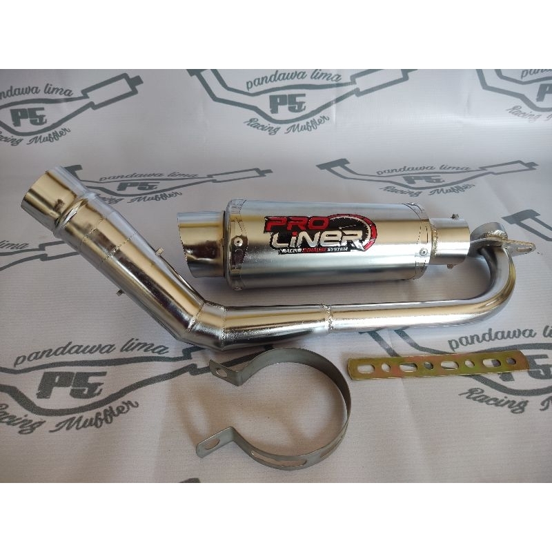 BEST SELLER KNALPOT RACING PROLINER BEAT FI KARBU VARIO MIO SPORTY SMILE MIO M3 /J / Z MIO GT XEON