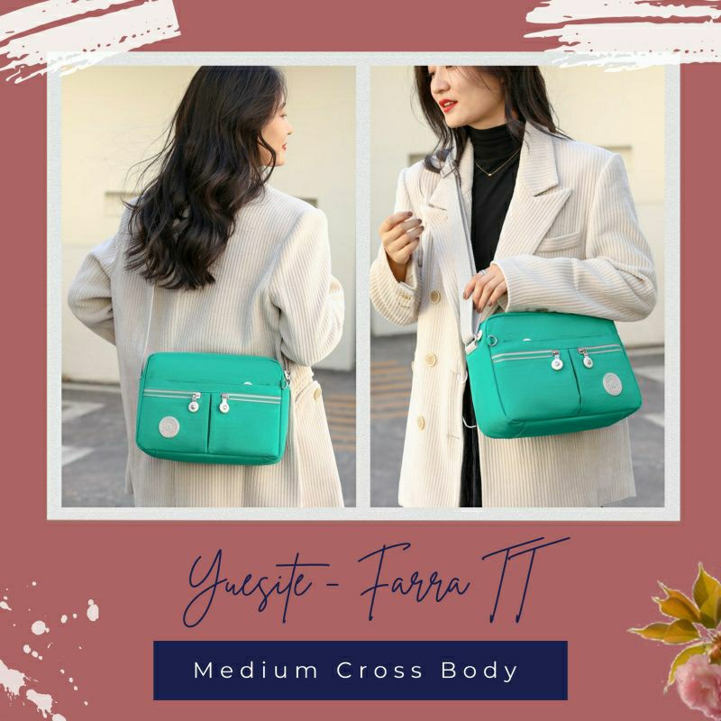 YUESITE FARRA TAS SELEMPANG CEWEK IMPORT KEKINIAN CROSSBODY LARGE