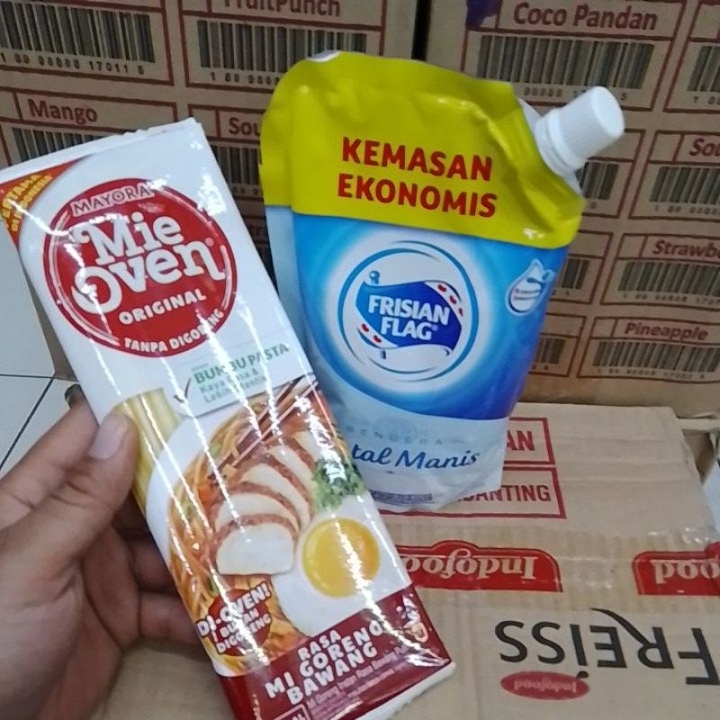 

Frisian flag 545g + mie oven 78g