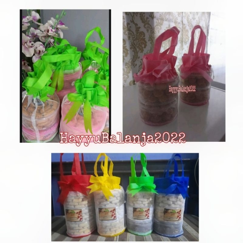 

Tas Toples Kue kering 3Susun 500gr/Tas Hampers Idulfitri(10pcs)