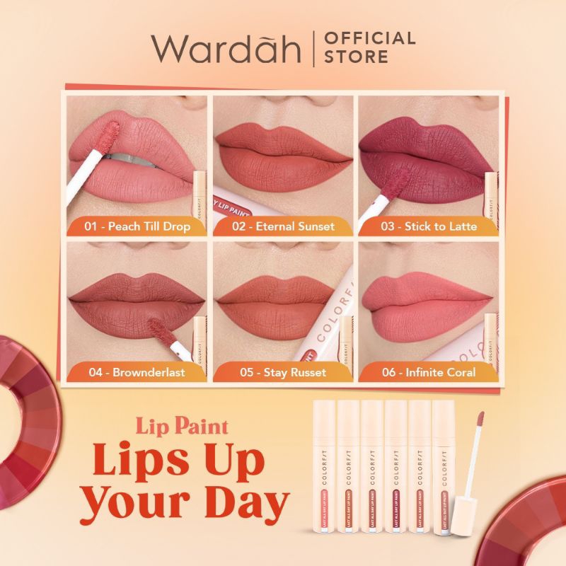 Wardah Colorfit Last All Day Lip Paint / Lip Cream / Lip Matte