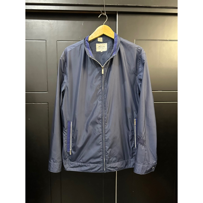 jaket kasual parasut maestro XL navy