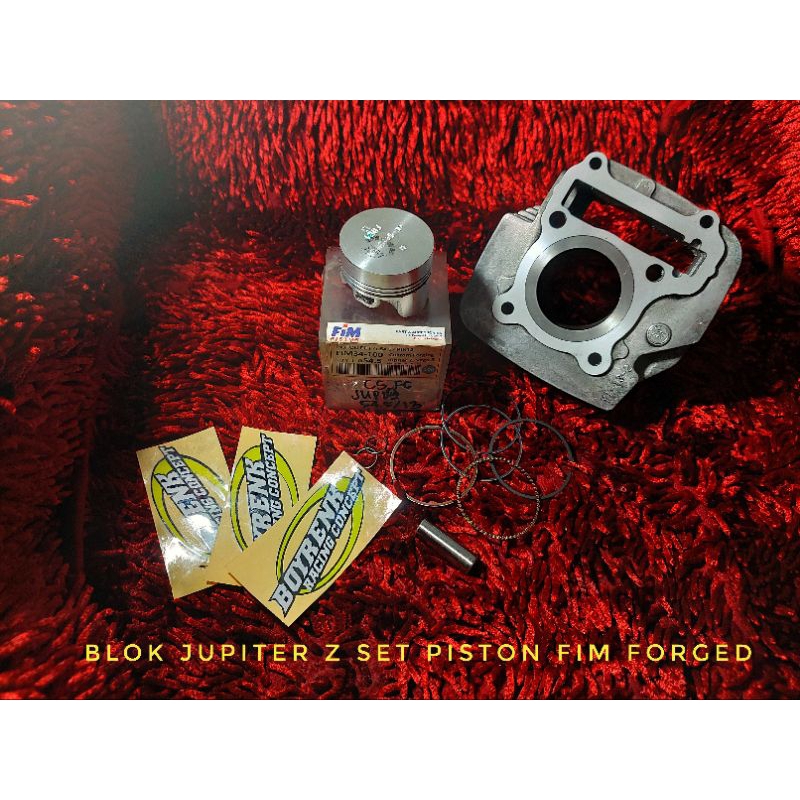 CYLINDER BLOK JUPITER Z BORE UP SET  PISTON KIT FIM34 FORGING - BOYRENK RACING CONCEPT