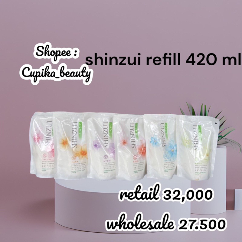 &lt;ua&gt; [ 450 ml refill ] shinzui refill body cleanser 450 ml -- sabun cair shinzui 450 ml kemasan pouch refill