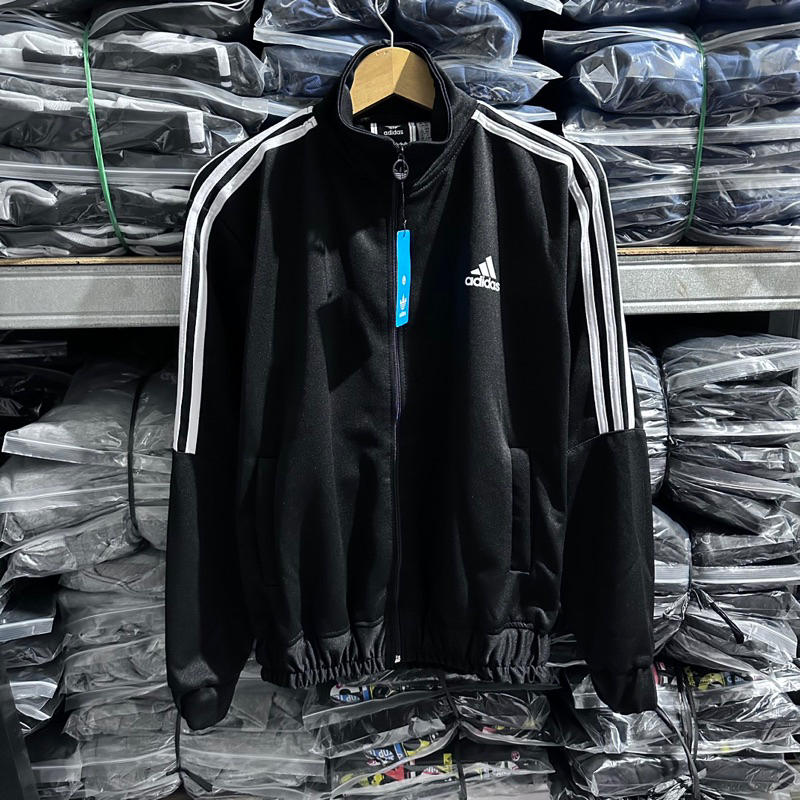 jaket tracktop adidas unisex casual pull tag wash + lebal