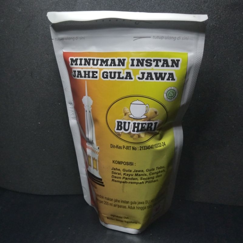 

JAHE GULA JAWA minuman tradisional (instan)