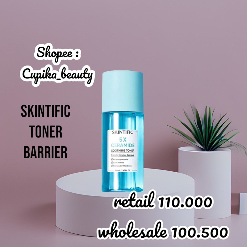 [cue] [toner barrier ceramide] skintific 5x ceramide soothing toner 80 ml || toner wajah skintific 80 ml barrier