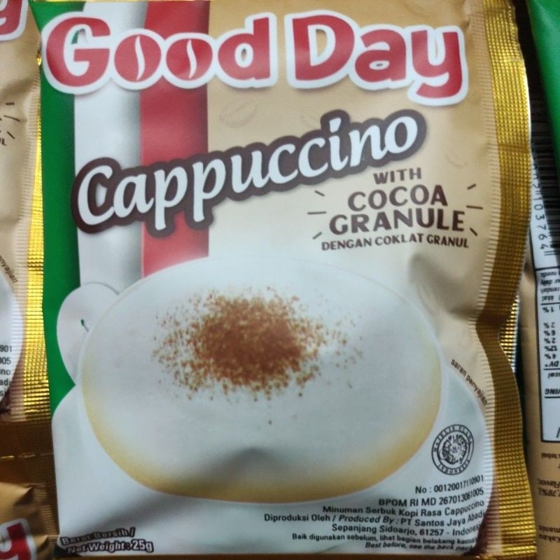 

GOOD DAY CAPPUCINO ~ Sachet 25 gr