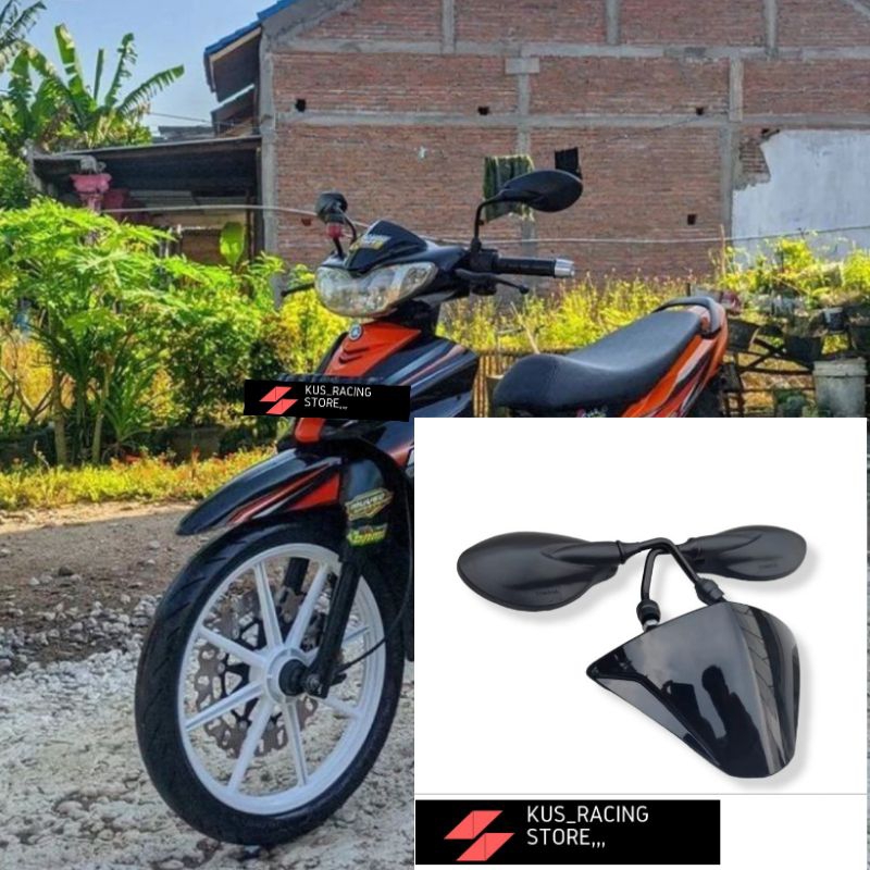 Paket Visor Variasi plus kaca spion X1 Jupiter Z Universal