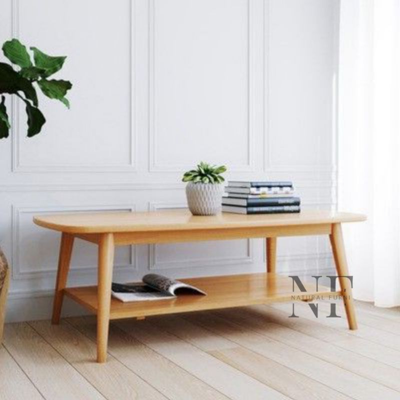 Meja Kopi / Meja Tamu / Meja Sofa Minimalis Kayu Jati Bojonegoro