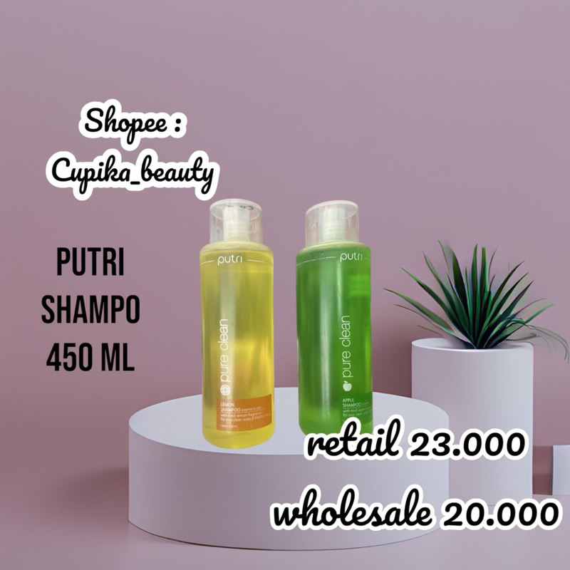 [uu.x] 450 ml -- shampo putri pure clean -- putri shampo 450 ml