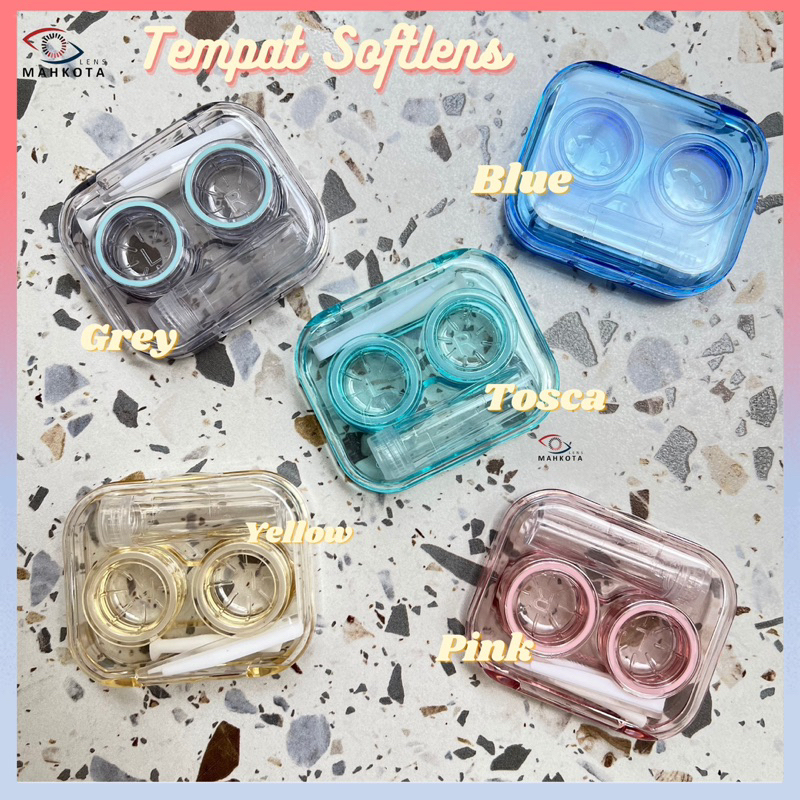 TRAVEL KIT MINI TRANSPARANT / TEMPAT SOFTLENS KECIL / KOTAK SOFTLENS LENSA