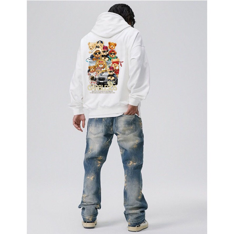 Unisex Oversize Hoodie Cowok Cewek