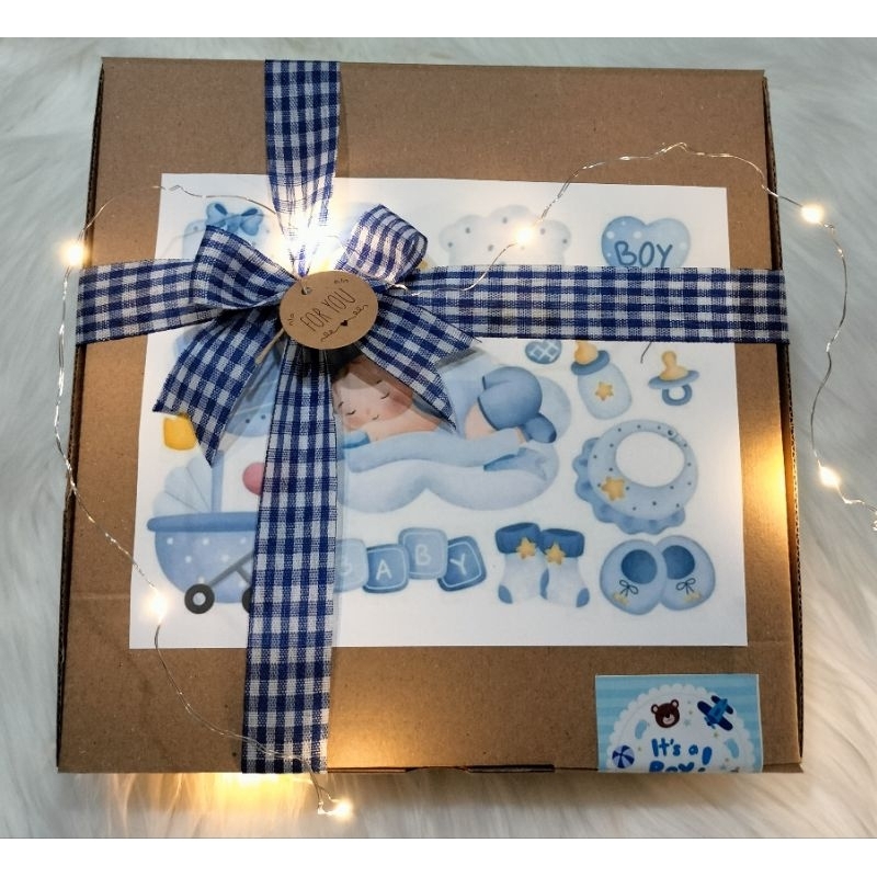 kado bayi  girl dan baby boy hampers gift box