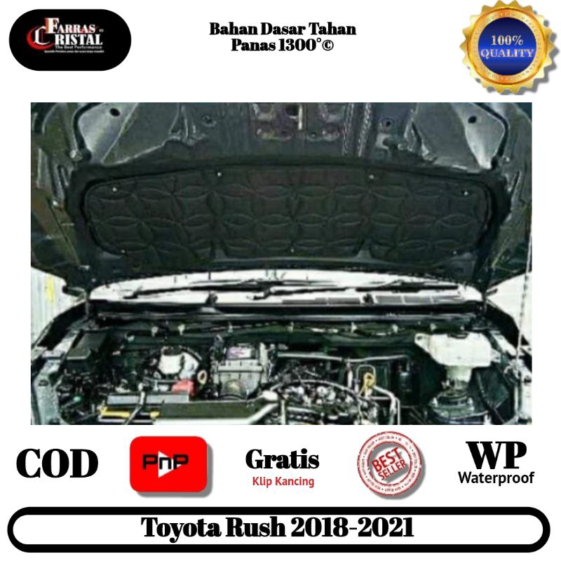 peredam panas Eklusiv kap mesin mobil Terios / Rush 2018- 2020