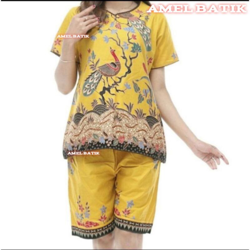 SETELAN BATIK UNGGUL JAYA || SETELAN BATIK CELANA PENDEK