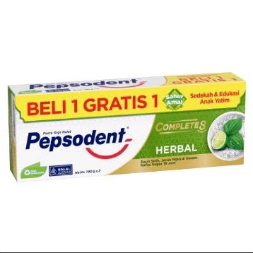 Pepsodent Herbal Complete8 190g Buy 1 get 1