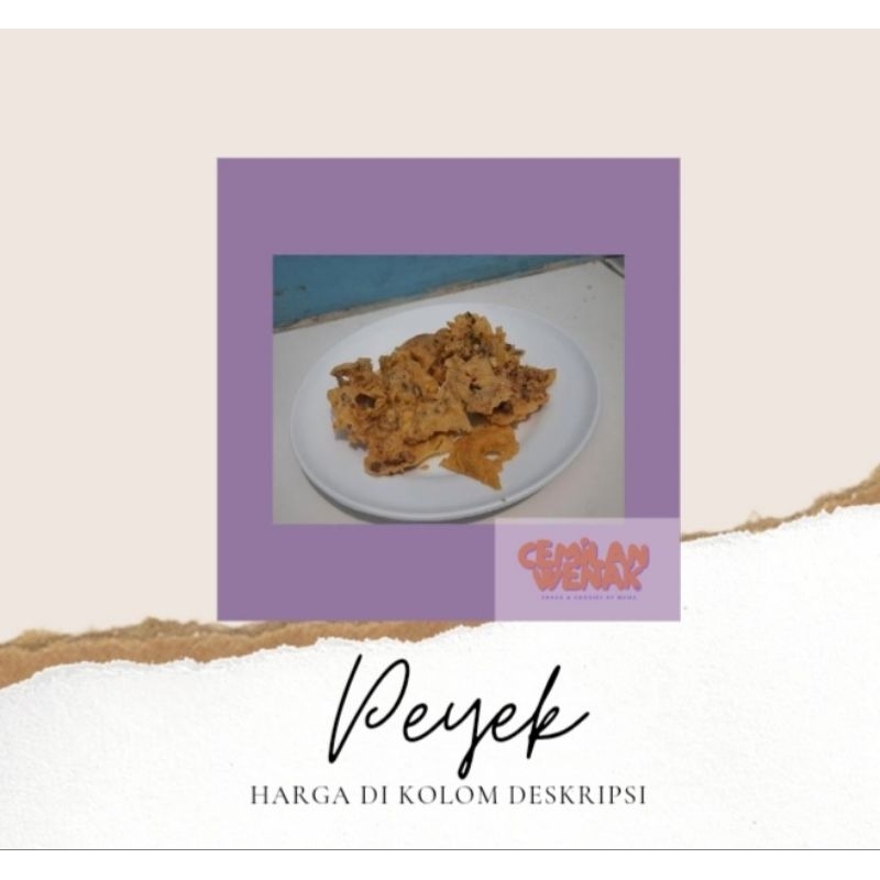 

[BISA COD] Peyek ( home-made, cemilan yang pas untuk makan bersama keluarga tercinta, tekstur yang renyah dan kriuk pada saat dimakan )