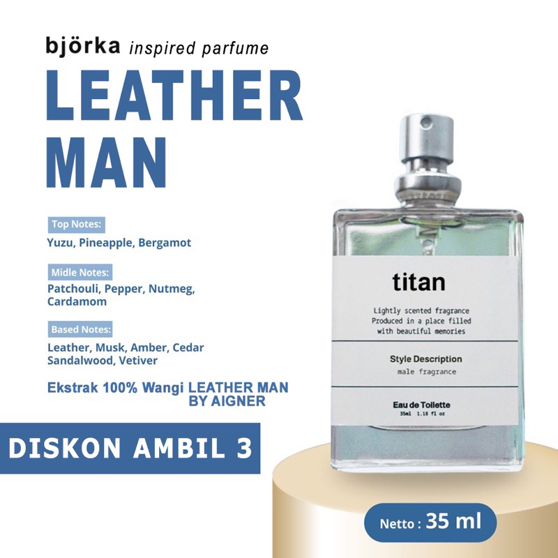 Bjorka TITAN Parfum Pria Tahan Lama Murah Inspired Perfume Lokal Terlaris