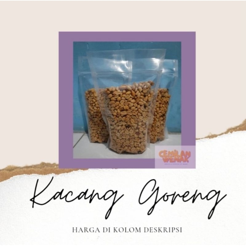 

[BISA COD] Home-made Kacang Goreng halal, sehat, bergizi dan pas untuk cemilan keluarga