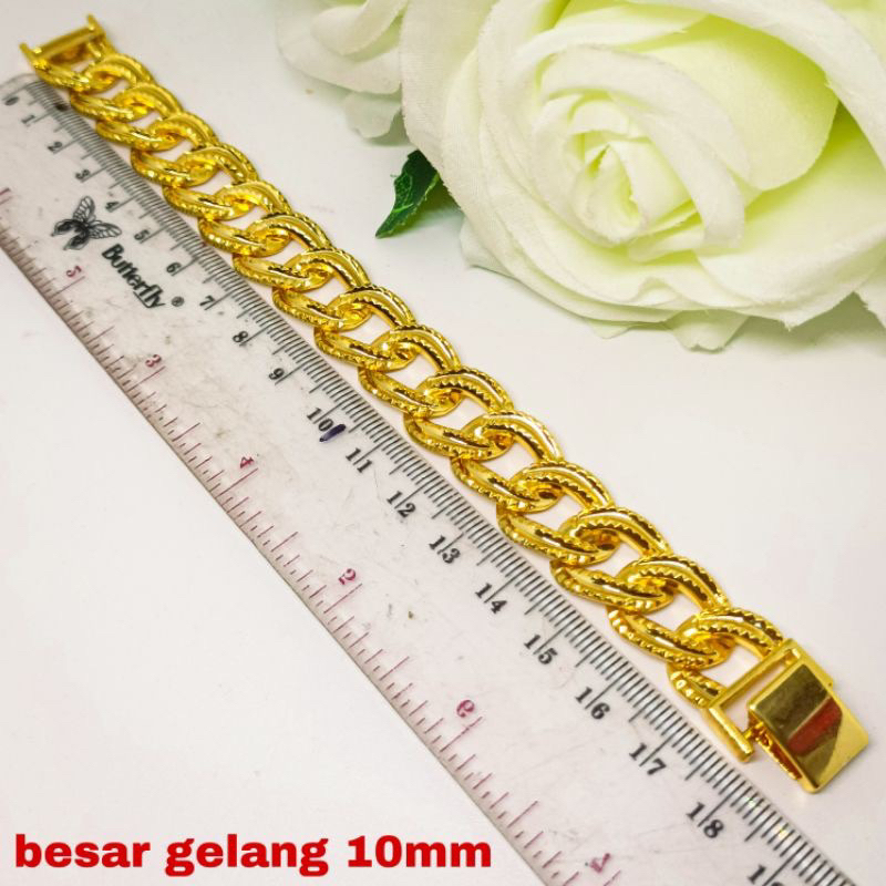 Gelang tangan rantai dubai lapis emas 24k