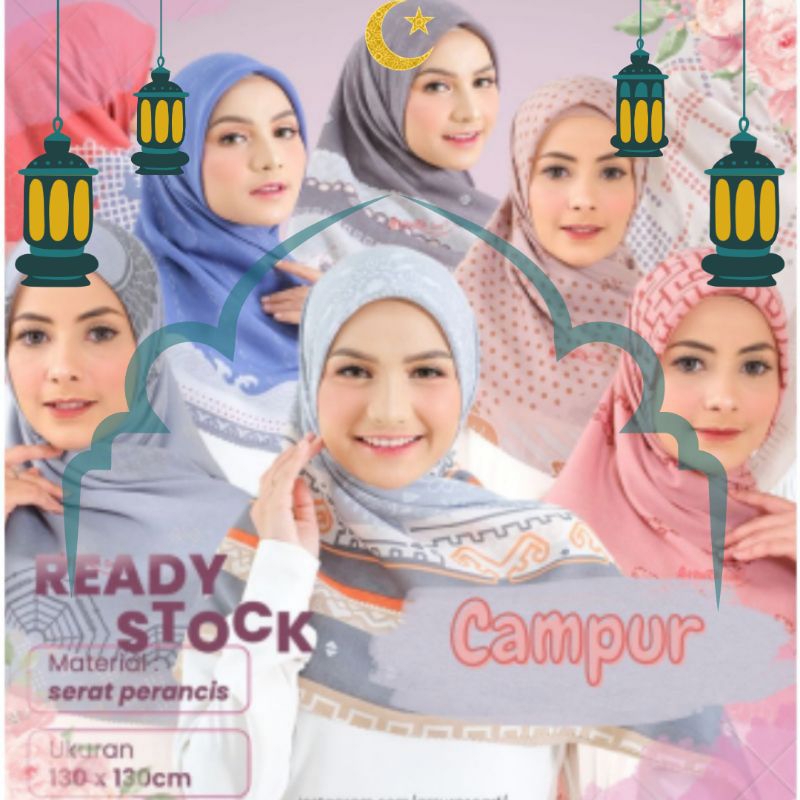 HIJAB SYARI | AUBREY CAMPUR [ISI 10PCS]