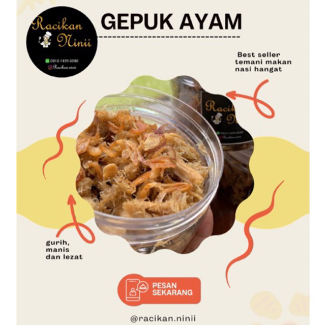 

Gepuk ayam Racikaninii