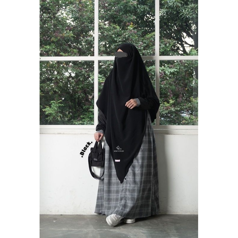 GAMIS HURIYAH BY KHIZAANAH BAHAN KOTAK KATUN MADINA