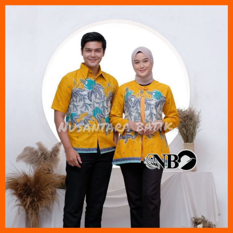 COUPLE BATIK NEW HEM BLUS BLOUSE TRENDING INTERNATIONAL COUPLE