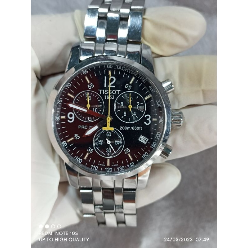 Jam Pria Quartz NET221439 Tst PRC200 Black Dial Like New