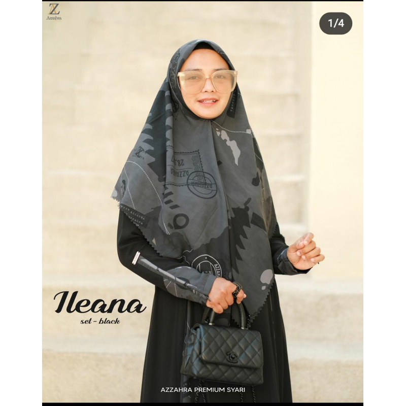 ILEANA set (dress+scraf)by Azzahra premium syarii