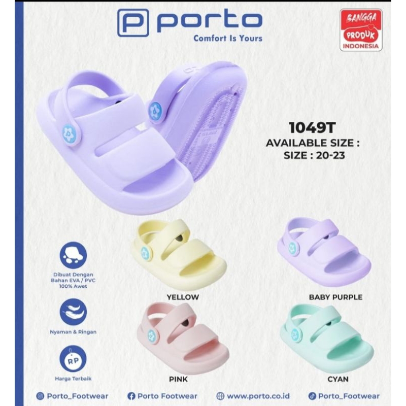 Sandal Anak BAYI 0-3 tahun Keren Empuk Ringan