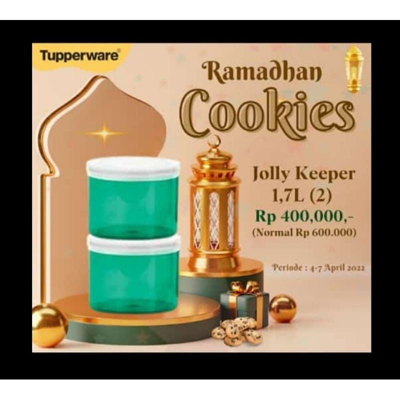 Toples Tupperware Jolly Keeper 1,7 ltr per pcs