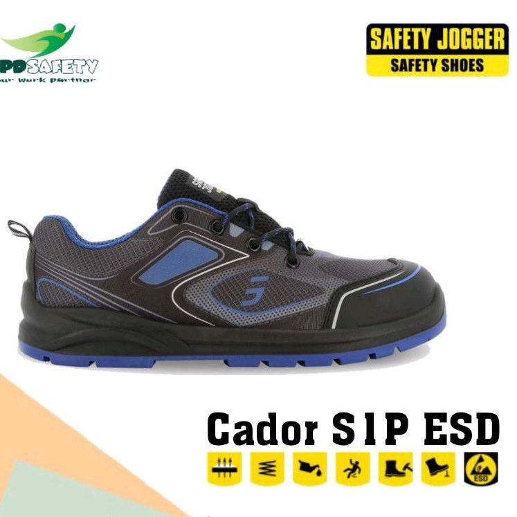 (Bayar ditempat) Sepatu Safety Jogger Cador S1P ESD