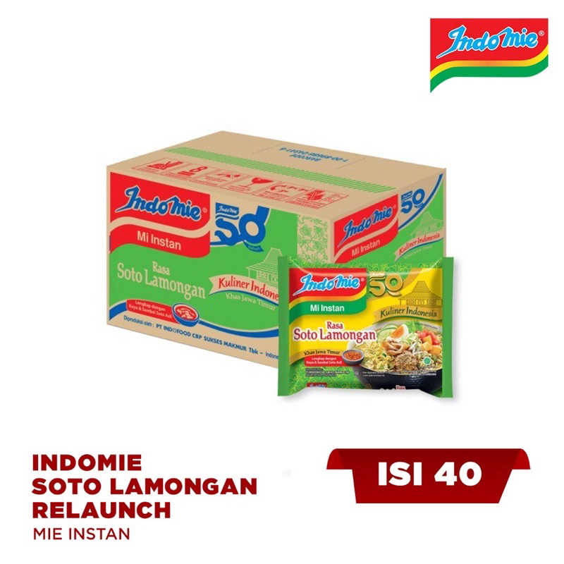 

INDOMIE SOTO LAMONGAN RELAUCH SEDUS ISI 40