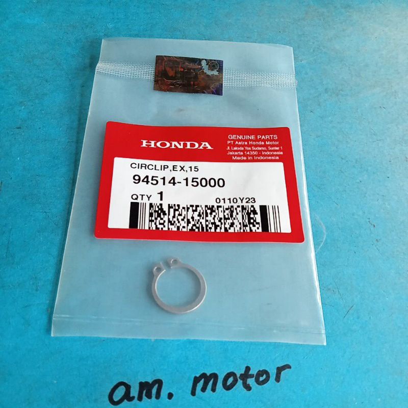 klip, snapring 15 mm  as selah, engkol, beat, Vario, beat fi, esp, Vario 125, 150, honda ori