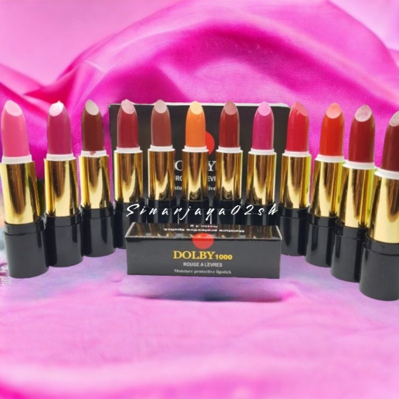 (harga 1lsn isi 12) LIPSTIK DOLBY 1000 WARNA LIP PUTAR ORIGINAL BPOM