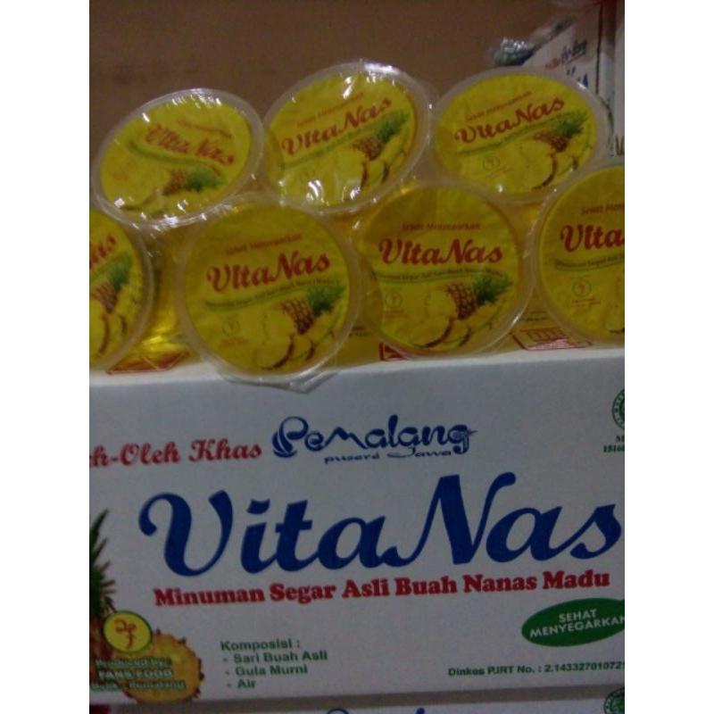 

Minuman Vitanas //Minuman sari nanas madu //minuman segar 24cups