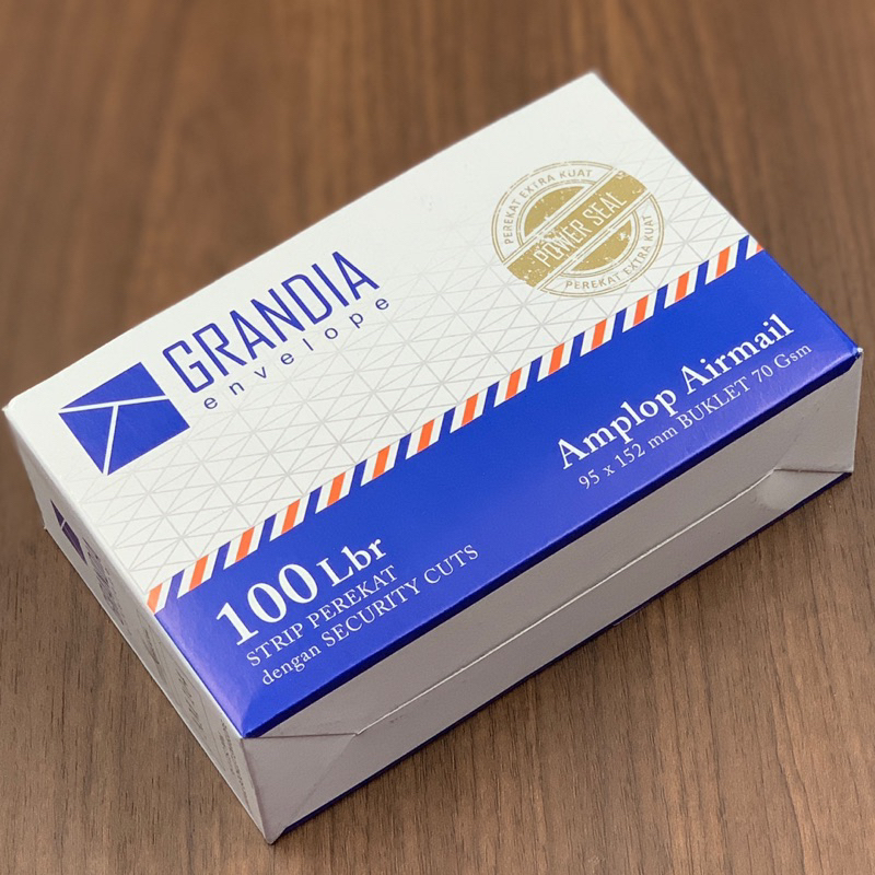 

Amplop GRANDIA 104 air mail isi 100lbr