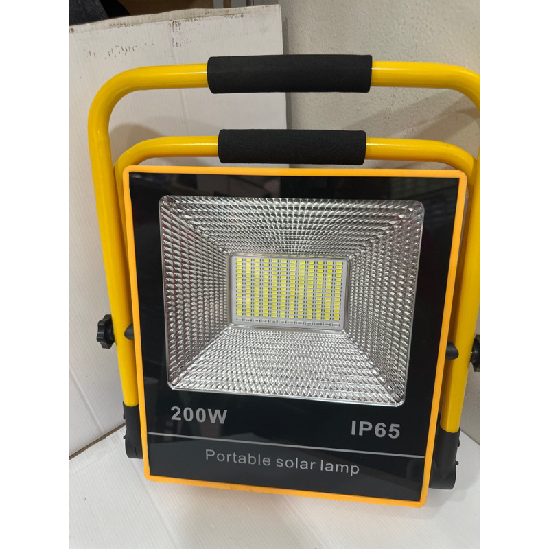 Lampu Sorot Solar Emergency 200W 200 Watt gagang besi