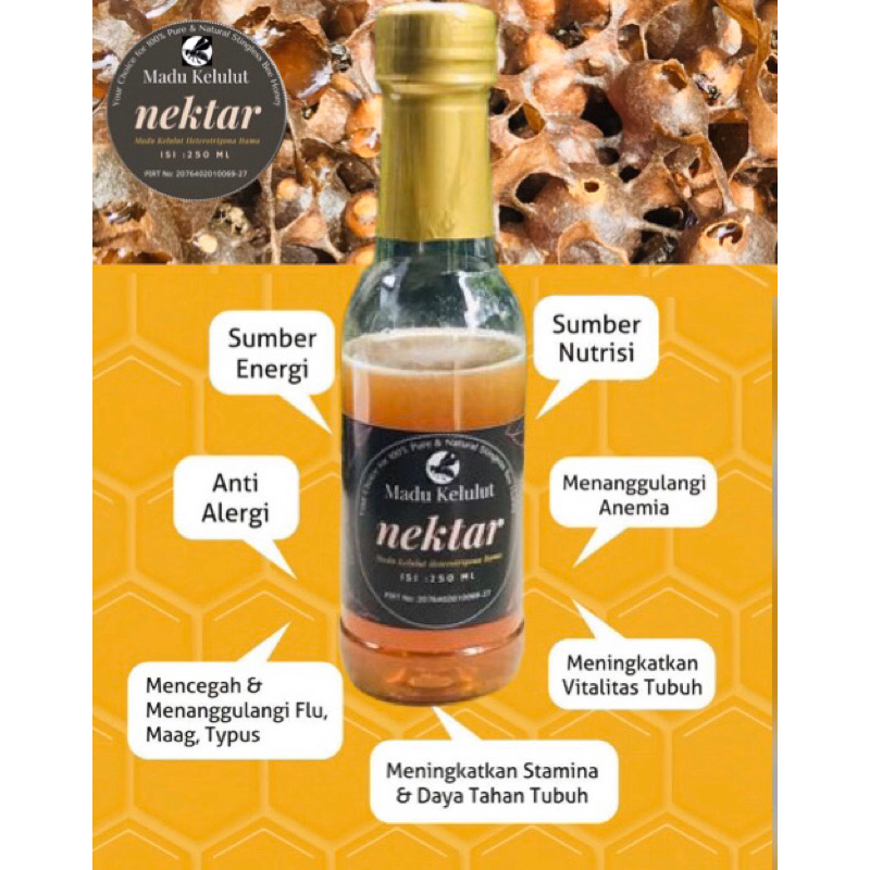 

Madu Kelulut Nektar 250 ml