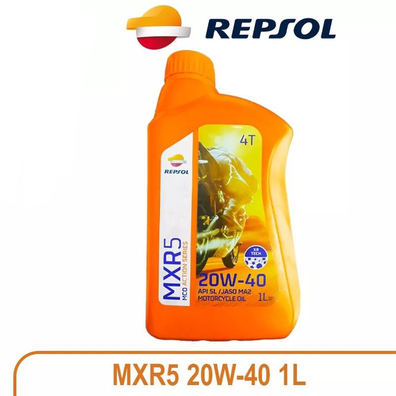 Oli Mesin Motor REPSOL MXR5 SAE20W-40 800ml &amp; 1L