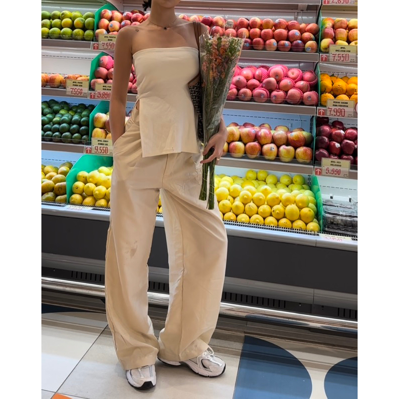HerPalais Semi-Parachute Baggy Pants