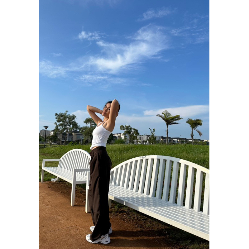 HerPalais Semi-Parachute Baggy Pants
