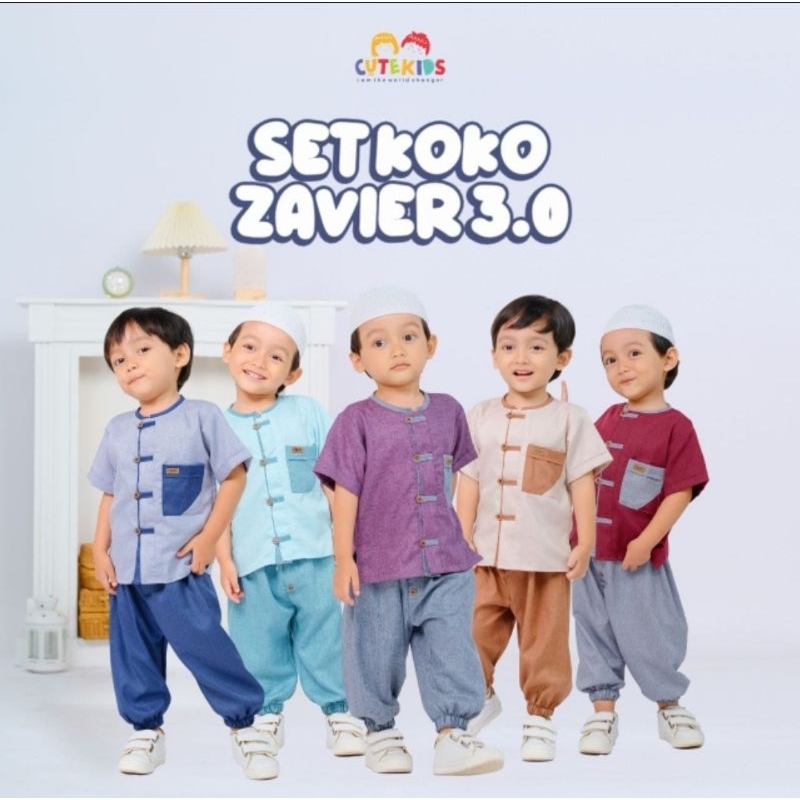 Set Koko Zavier by Cutekids anak bayi laki laki cowo