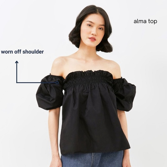 Sundays Attire - Reversible ALMA TOP Atasan Wanita / Top Wanita