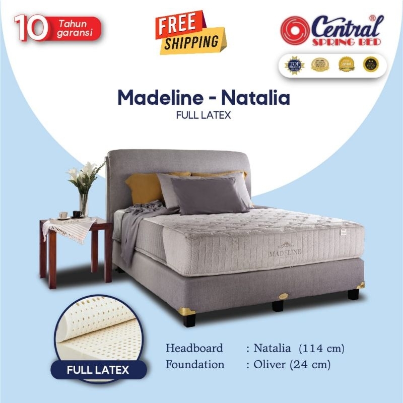 SPRINGBED CENTRAL ARISTOCRATE MADELIN NATALIA FULL LATEX POCKET