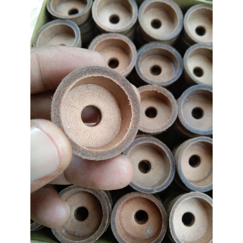 KELEP KLEP POMPA TABUNG ANGIN SEPEDA/MOTOR KECIL KULIT ASLI