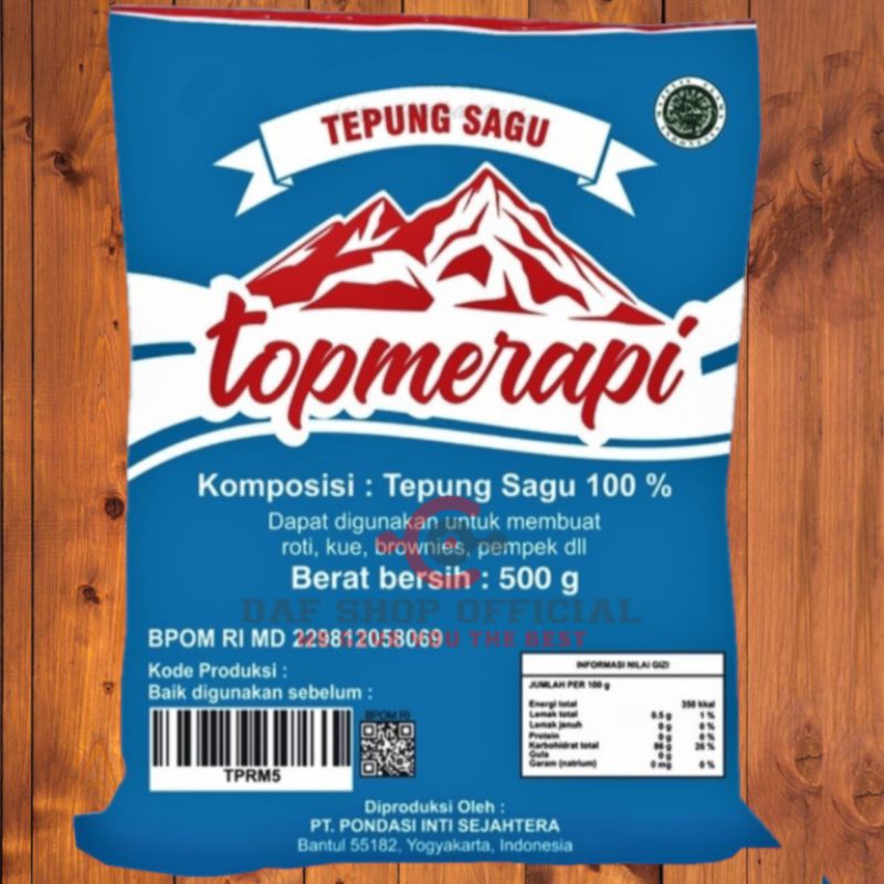 

Tepung Sagu Top Merapi 500 gram