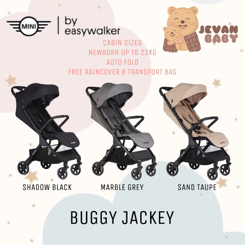 Easywalker Buggy Jackey Baby Stroller Cabin Sized &amp; Autofold